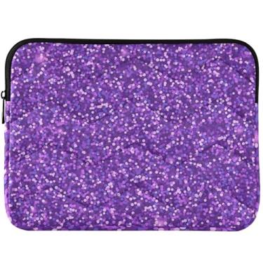 Imagem de Capa para laptop roxa roxa violeta fofa e inchada capa para notebook moderna universal 14 capa para laptop 13 polegadas