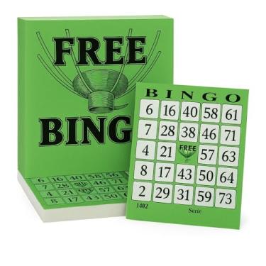 Imagem de Mega Bloco Bingo PREMIUM 1 Bloco com 100 Folhas | Série Exclusiva com 1500 Combinações (Verde)