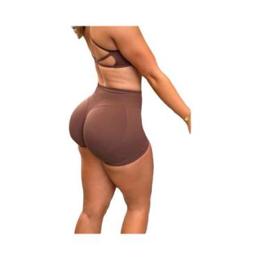 Imagem de Shorts De Yoga Sem Costura De Cintura Baixa Para Mulheres, Shorts De F