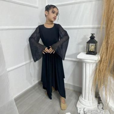 Imagem de Vestido Infantil de Dança Coreografia ASA Moda Meninas, Preto, 6