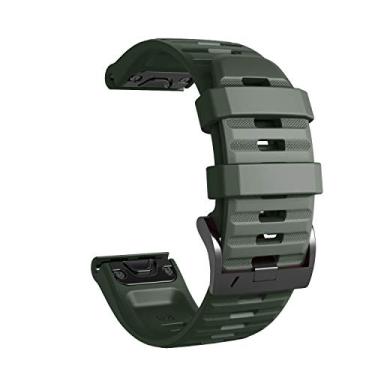 Imagem de MURVE Pulseira de silicone para relógio inteligente Forerunner 945 935 para Garmin Fenix 7X 7 6 6X Pro 5 5X Plus 3HR de liberação rápida (J, Fenix 7X de 26 mm)