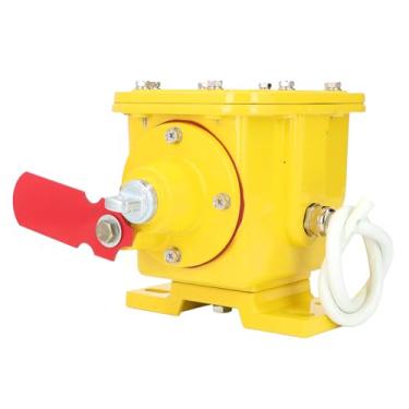 Imagem de Jopwkuin Interruptor de Cabo de Corda de Emergência, para Correia Transportadora, Redefinição Manual de Segurança, Ip65, à Prova D'água para Uso Industrial, Liga de Alumínio