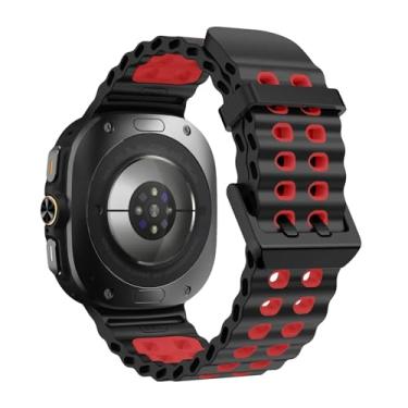 Imagem de EPANO Pulseira esportiva de silicone para Samsung Galaxy Watch Ultra 47 mm Marine Pulseira para GalaxyWatch Ultra 47 mm (BRB)