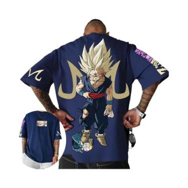 Imagem de Camiseta De Anime Dragon Ball Luffy Para Homens, Manga Curta, Casual, 