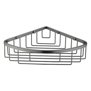 Imagem de Organizador de banheiro organizador de prateleira de banheiro chuveiro triângulo rack de armazenamento prateleiras de canto montado na parede organizador de casa acessórios de banheiro prateleiras de