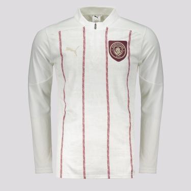 Imagem de Blusão Puma Manchester City Pré-Jogo 2025 Branco-Masculino