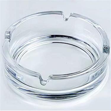 Imagem de Porta-cinzas Cinzeiro redondo transparente, cinzeiro para hotel, internet café, restaurante, casa, sala de estar, quarto, cigarro, charuto