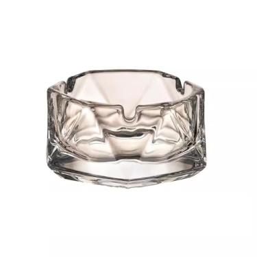 Imagem de Porta-cinzas Cinzeiro de vidro cinzeiro interior ao ar livre charuto fresco bonito seis em forma diamante(Transparent color)