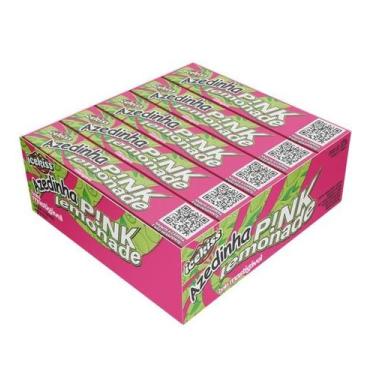 Imagem de Drops Bala Azedinha Pink Limonade Mastigável Display 15 un Cory