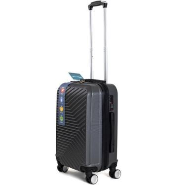 Imagem de Mala De Emabarque 23kg Viagem 360 Abs Premium - Viali Magazine, Cinza 