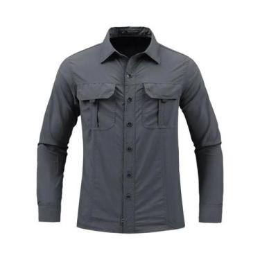 Imagem de Camisa Tática Masculina Leve E Respirável De Manga Longa Para Trabalho