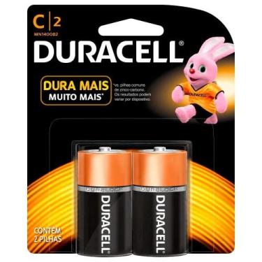 Imagem de Pilha Alcalina C Média Duracell Cartela com 2
