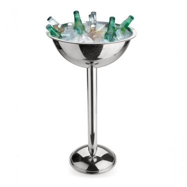 Imagem de Champanheira Com Pedestal De Aço Inox Balde De Gelo 12,2 Litros Chapagneira De Chão Festa Evento