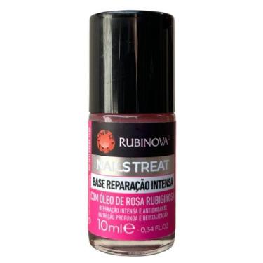 Imagem de Base p/ Unhas Rubinova Reparação Intensiva c/ Óleo Rosa Rubiginosa 10m