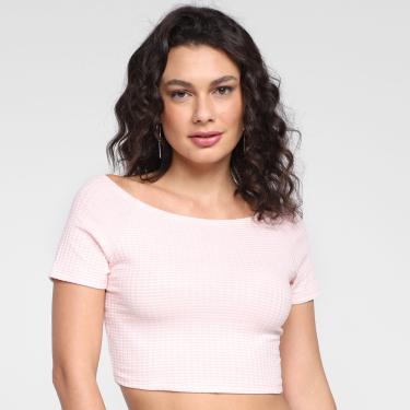 Imagem de Blusa Lecimar Cropped Xadrez Feminina-Feminino