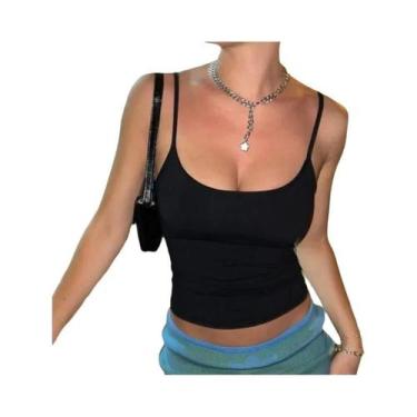Imagem de Camisola Feminina Sem Mangas Com Alça Espaguete, Camisola De Verão Har