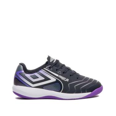 Imagem de Chuteira Futsal Umbro Pro 5 Júnior Preto/Roxo, Preto, Roxo, 33