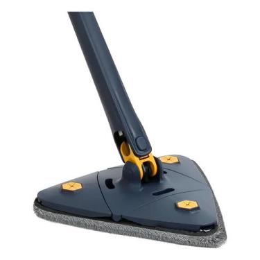 Imagem de Mop Triângulo Giratório 360 Kaza Microfibra Azul Cabo Aço I - Congratu