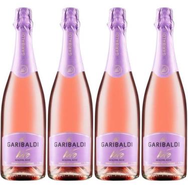 Imagem de Espumante Moscatel Vero Rose Garibaldi 750ml Kit 4Un