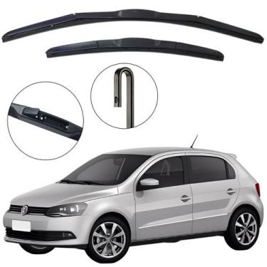Imagem de Kit Palheta Dianteira Gol G7 2016 a 2019 Limpador de Parabrisa de Sili