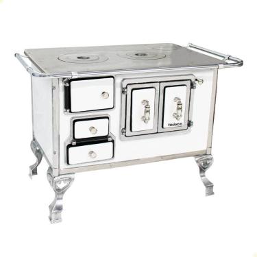 Imagem de Fogão A Lenha Tradicional Venâncio N graus 2 Branco Porta Dupla Sem Tampa Direito 21766