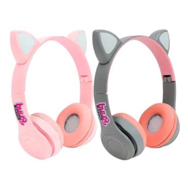 Imagem de Cat Fone Bluethooth Dobrável com Microfone Unitário e Cor Sortida Poli