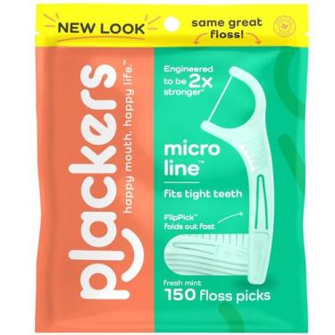 Imagem de Fio Dental Plackers Micro Mint Flossers 150 Unidades