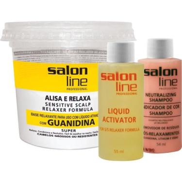 Imagem de Alisante s line guanidina pote super para cabelos grossos 215g - Salon