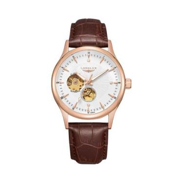 Imagem de Relógio Mecânico Elegante Para Homens, À Prova d'Água, Com Pulseira De