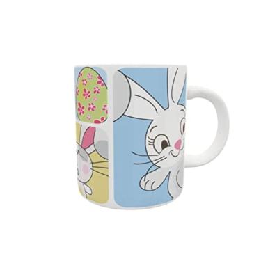 Imagem de Caneca De Cerâmica Páscoa - Coelhinhos E A Natureza