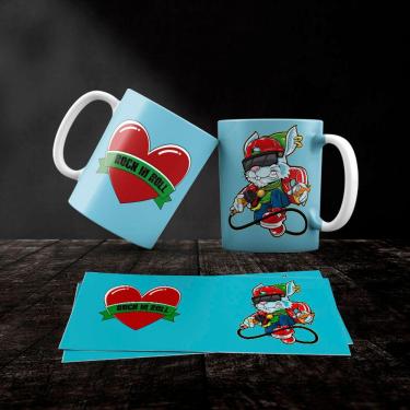 Imagem de Caneca Cerâmica Rock and Roll Mod.05