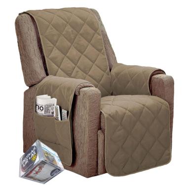 Imagem de Capa Protetor Sofá 1 lugar Poltrona Papai Avulso Caramelo L*