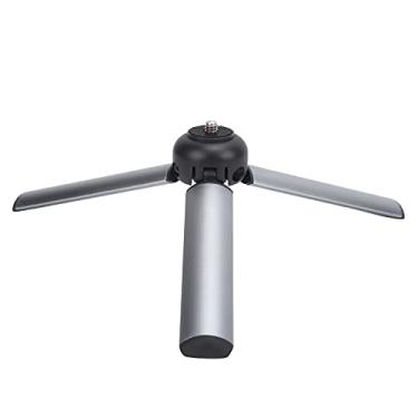 Imagem de Mini suporte de tripé, liga de alumínio 13 cm/5,1 pol. 1,5 kg carga portátil dobrável 1/4" suporte de montagem câmera/haste de extensão fotografia tripé aderência, para transmissão ao vivo / selfie