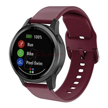Imagem de Pulseira de Silicone Colorido Marca 123Smart Compativel com Vivoacvite 4 / Vivoactive4 / Venu 2 / Venu2