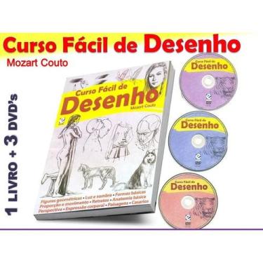 Imagem de Curso Fácil De Desenho Livro + 3 Dvd Passo A Passo Completo - Editora