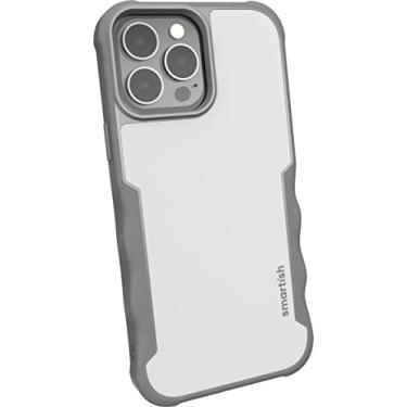 Imagem de Smartish Capa magnética protetora para iPhone 13 Pro Max- Gripzilla compatível com MagSafe [resistente + resistente] com proteção testada contra quedas para Apple iPhone 13 Pro Max - área cinza