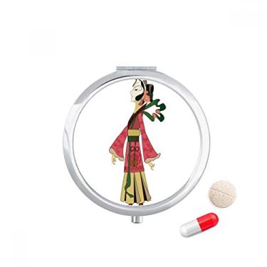 Imagem de Caixa de comprimidos chinesa Shadow Play feminina, caixa de armazenamento de remédios