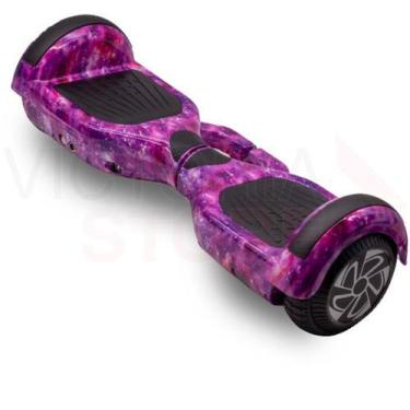 Hoverboard Skate Élétrico Bluetooth Com Led Alça Curta 6,5