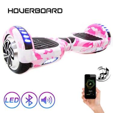 Imagem de Hoverboard 6,5 Polegadas Rosa Camuflado Hoverboard Scooter