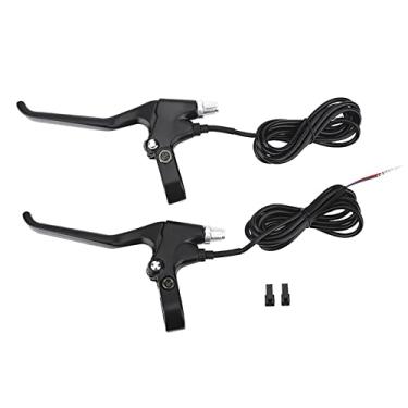 Imagem de QANYEGN 1 Par De Alavancas De Freio Elétrico Para Bicicletas Elétricas, Punhos De Barra De Freio, Peças De Reposição Para Alavancas De Freio De Bicicleta, Design De Linha Dupla Para Bicicleta