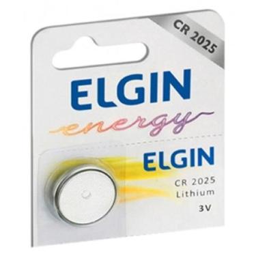 Imagem de Bateria de Lítio CR2025 Elgin 82192 - Unidade - para alarmes automotivos, calculadoras e câmeras