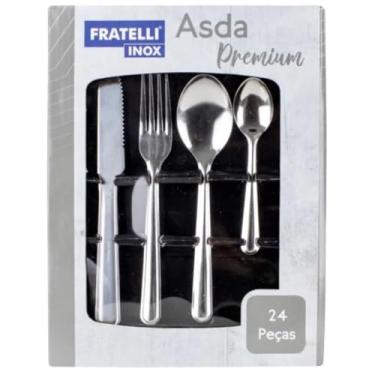 Imagem de Faqueiro Inox Jogo de Talheres Fratelli Conjunto Premium