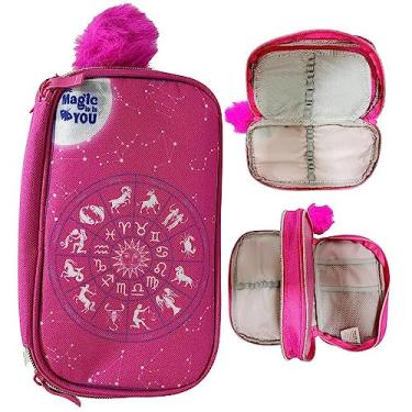 Imagem de Estojo Box Duplo Neoprene Case Horoscopo Rosa Daterra