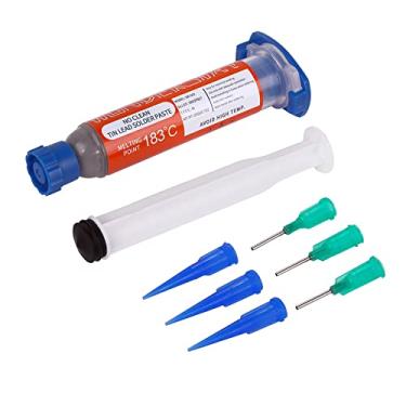 Imagem de Wonderway Sn63/Pb37 T4 Pasta de solda de chumbo de estanho não limpa, ponto de fusão de 183 °C (20 g)