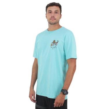 Imagem de Camiseta Volcom Pair a Dice Azul Neon-Unissex