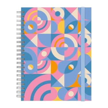 Imagem de Caderno Universitário Plus Bauhaus Azul e Rosa 10 Matérias