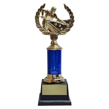 Imagem de Troféu Grande Para Torneio de Sinuca/Bilhar Mod. 110 azul