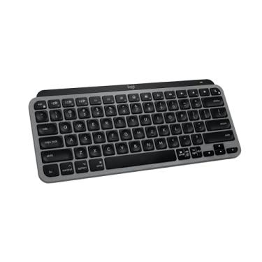 Imagem de Logitech MX Keys Mini para Mac Teclado minimalista sem fio, compacto, Bluetooth, teclas retroiluminadas, USB-C, digitação tátil, compatível com MacBook Pro, MacBook Air, iMac, iPad - cinza espacial