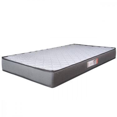Imagem de Colchão Solteiro Espuma D33 Pro Confort 88x188x14cm Cinza com Branco Hellen