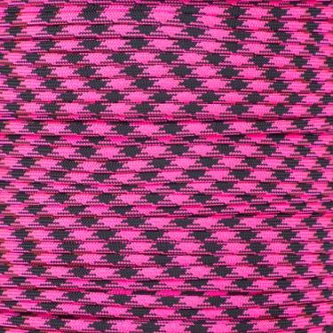 Imagem de Paracord Planet Corda Paracord 250 kg sem emaranhamento – 7 fios tipo III tático para uso externo – Rosa Noche (6 m)